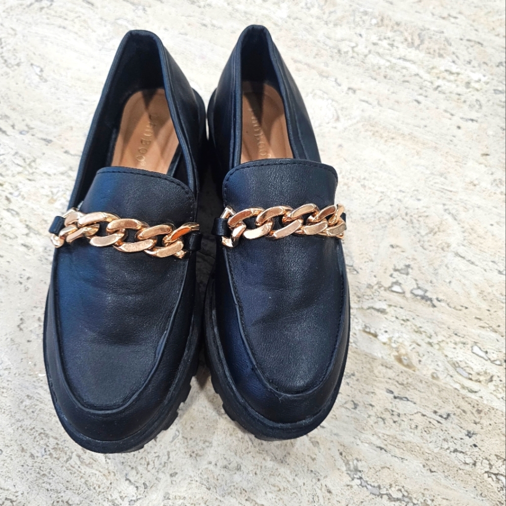 Bamboo Chunky Lug Sole Loafers